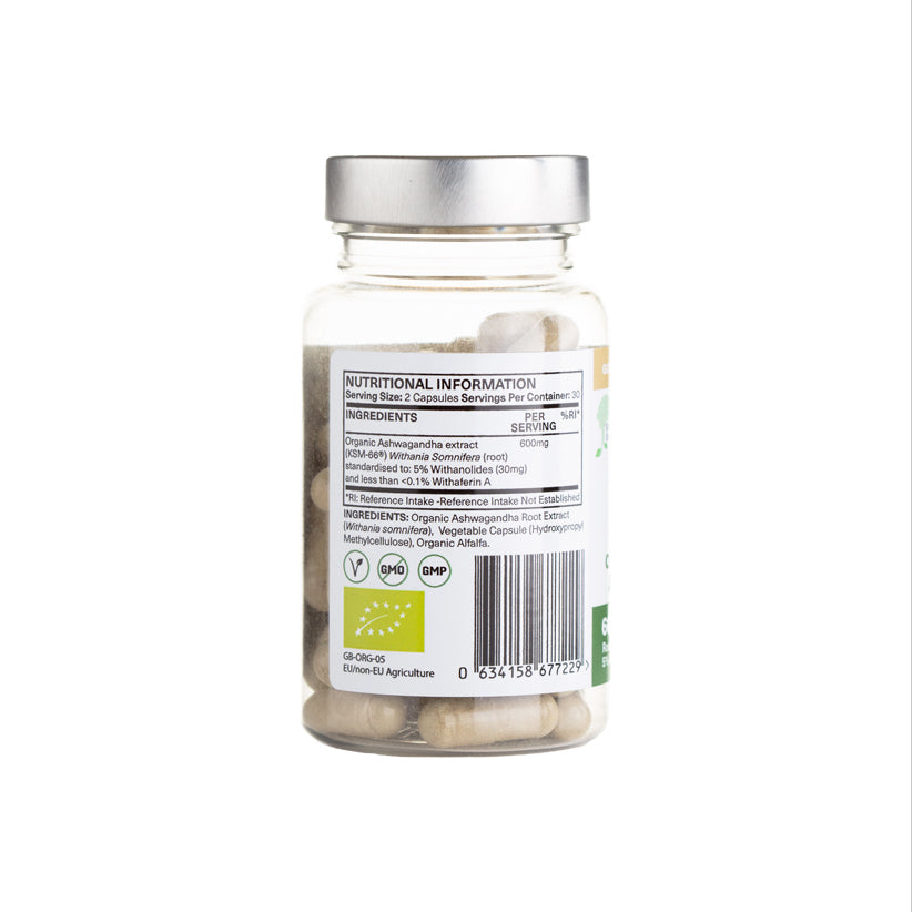 Organic KSM-66 Ashwagandha - BrainPower Supplements