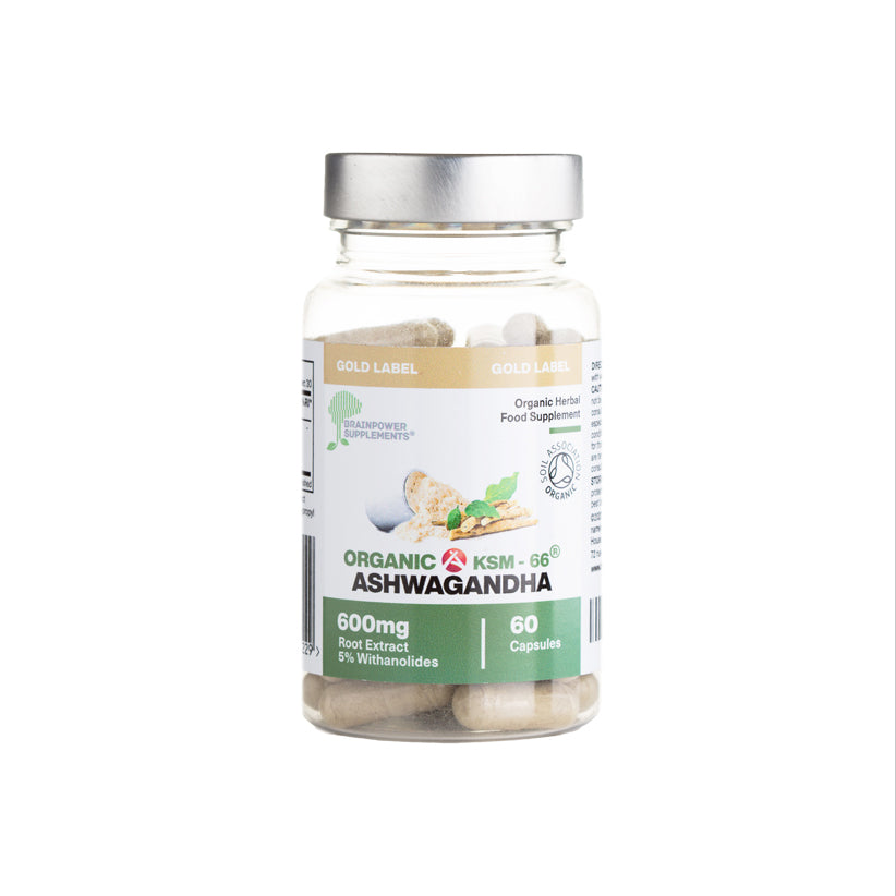 Organic KSM-66 Ashwagandha - BrainPower Supplements