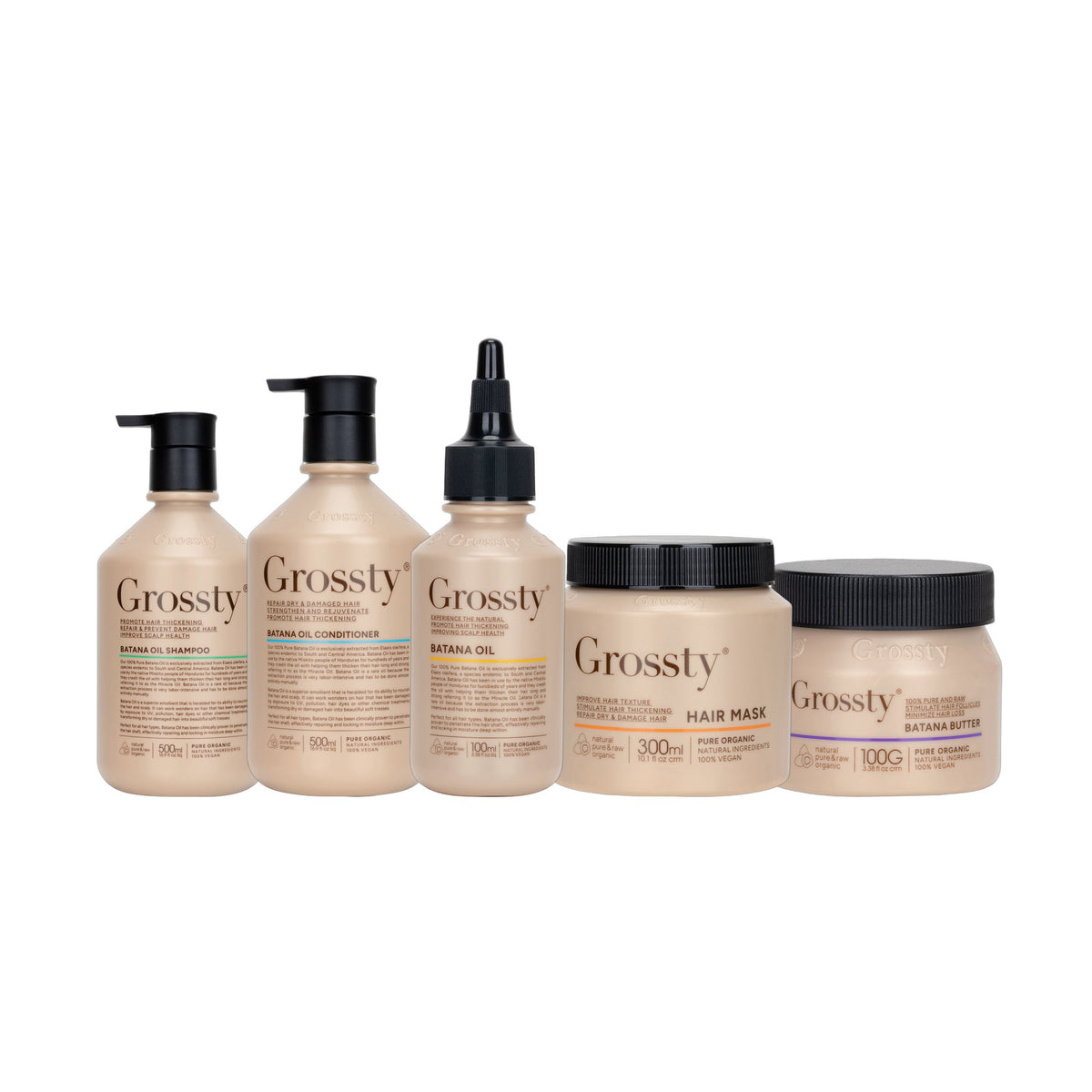 Batana Hair Protocol: Batana Shampoo, Batana Conditioner, Batana Oil, Batana Hair Mask, Batana Butter, Hair Applicator