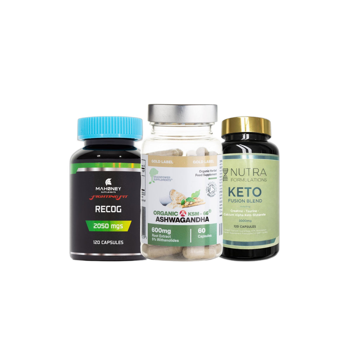 Focus Protocol: Recog With Lions Mane, Organic KSM-66 Ashwagandha, Keto Fusion Blend