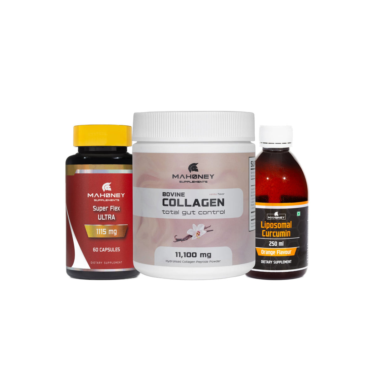 Joints & Mobility Protocol: Super Flex Ultra, Bovine Collagen, Liposomal Curcumin Orange Flavour